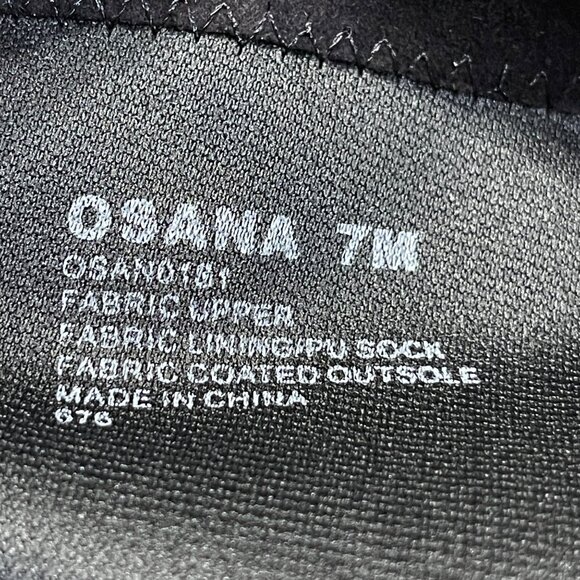 Steve Madden Osana Over The Knee Boot 7M Black Sort Tie Block Heel - Picture 8 of 9